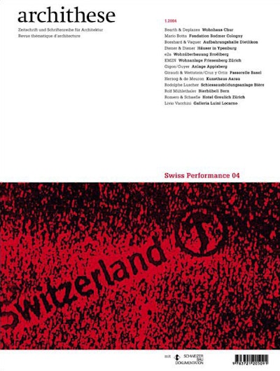 0117 archithese swiss performance 04 Titelblatt